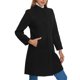 thumbnail image 4 of Abrigo de cuello alto INSPIRE CHIC para mujer con mangas largas para el invierno M Negro, 4 of 6