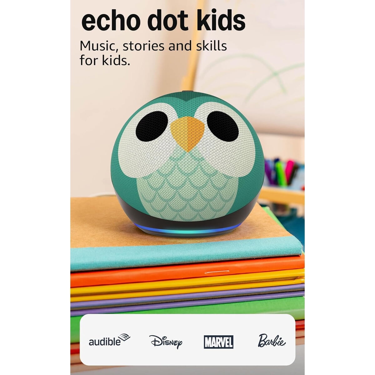 Parlante Inteligente Echo Dot Kids Alexa Baho