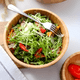 thumbnail image 2 of Bowl cuenco ensaladera de madera bambú plato ensalada 25cm, 2 of 3