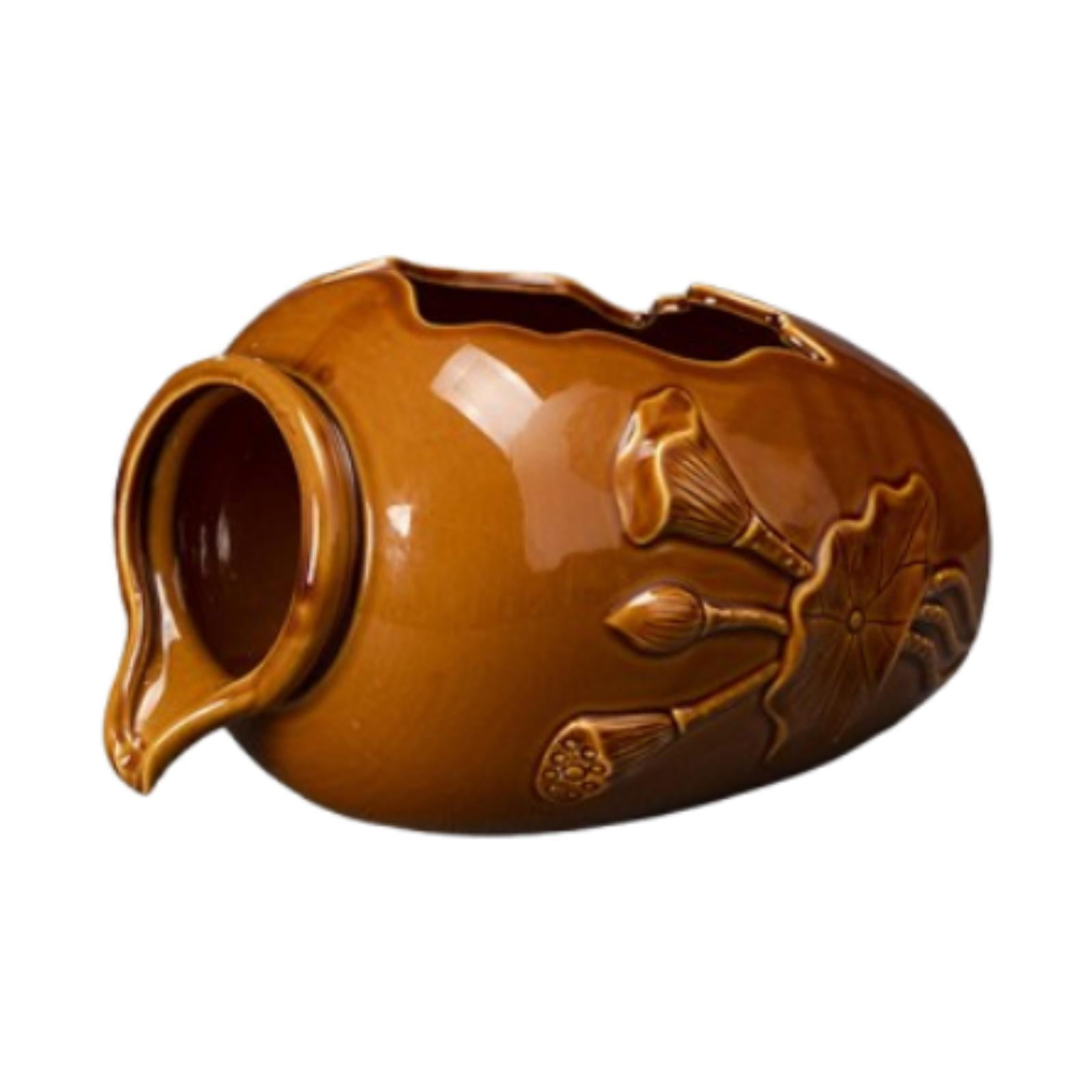 Bothyi - Fuente Circulante De Cerámica, Tarro, Fuente Para Patio, Decoración Interior Y Exterior, M