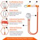 thumbnail image 4 of Arnés de seguridad para todo el cuerpo GLOROUSCHU, protección contra caídas, naranja, 4 of 7