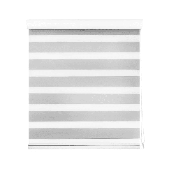 Cortina Roller Duo Zebra Gris 120cm x 180cm