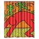thumbnail image 1 of Cortina de ducha con diseño de grafiti de Keith Haring, con ganchos, tamaño 60 x 72 pulgadas, 1 of 3