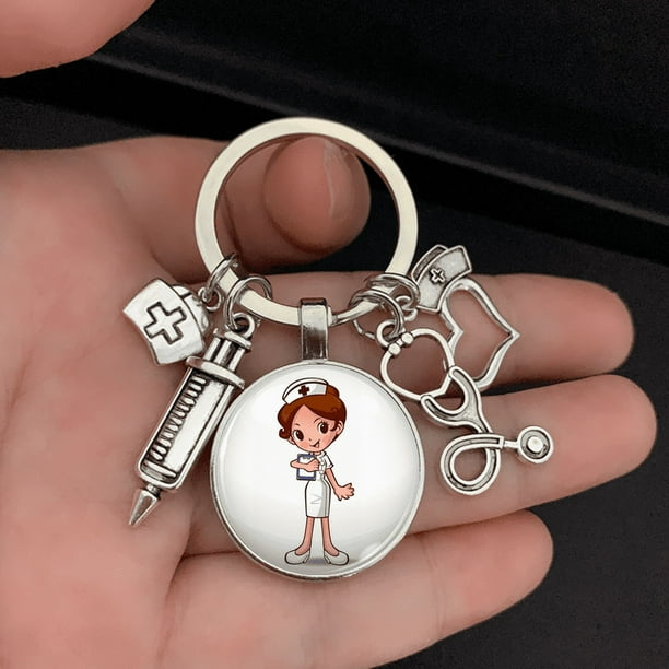 Fashionable Nurse Stethoscope Keychain - Perfect Gift for Nurses and Medical Professionals