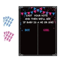 Magideal - Cartel Del Tablero De Revelación De Género Del Bebé, Portátil Clásico Divertido, Revelación De Género, Juego De Votación, Género Del Bebé, Revelación,
