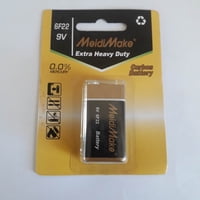 Impormaipu - Batería 9V Gran Capacidad Batería Cuadrada 9 V Pila 9V Extra Larga Duración Super Heavy Duty