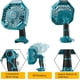 thumbnail image 2 of Ventilador para Bosch Batería de 18V, Ventilador a Batería con Función de Linterna LED, Control Remoto, Temporizador de 4 H, Ventilador Portátil sin Cable para el Lugar de Trabajo, Ventilador Reca..., 2 of 6
