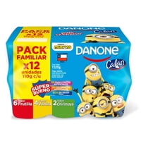 Yoghurt Batido Semidescremado Multisabor Pote Pack 12Un 110 G Calán