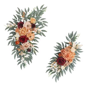 Bothyi - 2 Uds., Arco De Boda, Botín De Flores, Botín Floral Artificial Para Cenador, Cortinas De Ventana, Estilo A