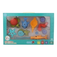 Set Juego De Baño 9 Piezas Multicolor Kidz Time