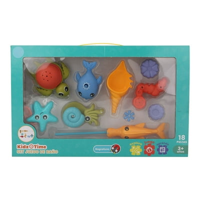 Set Juego De Baño 9 Piezas Multicolor Kidz Time