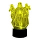 thumbnail image 2 of Lampara Ilusion 3D Star Wars de 7 colores, Base touch, 2 of 6