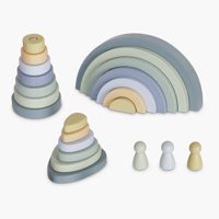Form Design - Figuras Apilables Infantil De Madera Celeste