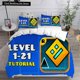 thumbnail image 2 of 3D Geometry Dash Bedding Sets Comforter Quilt Bed Cover Duvet Cover Pillow Case 2-3 Pieces Sets Bedroom Decoration Home Textiles, 2 of 5
