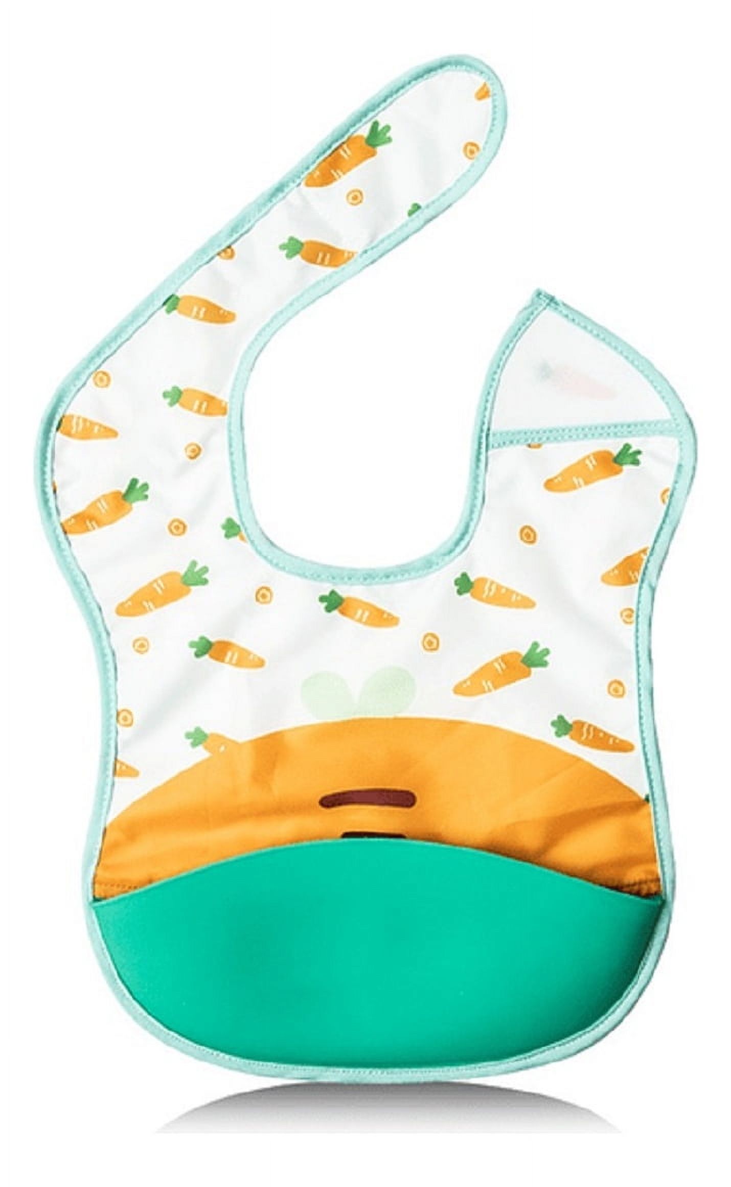 Genérico - Set 2 Baberos Silicona Impermeable Bandeja Recolectara Lau