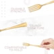 thumbnail image 4 of Minitenedores dorados desechables para postres, 10 cm, paquete de 100, 4 of 6