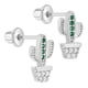 thumbnail image 2 of Aros de cactus de plata 925 con circones para niñas, 2 of 2