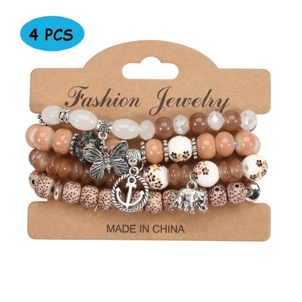 Brazalete bohemio de material mixto