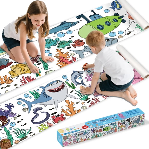 Rollo de Papel de Colorear Adhesivo Flamex 15 × 300 cm para Niños