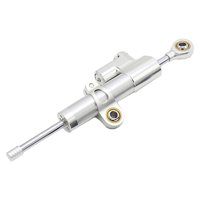 Ioensy - Amortiguador De Dirección, Piezas De Modificación De Motocicleta, Soporte De Amortiguador Para Z900 2017-19, Amortiguador Plateado