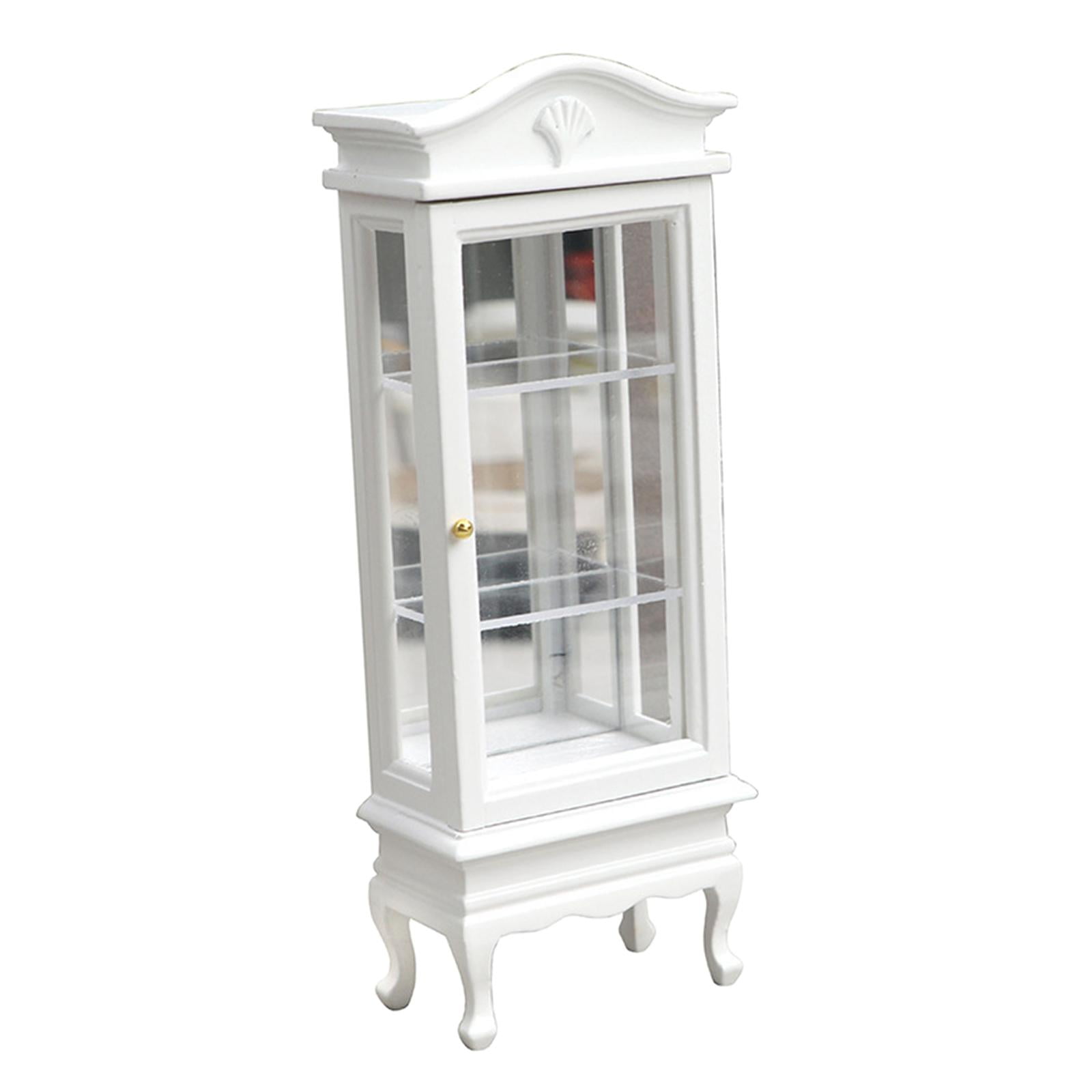 Bothyi - 1/12 Casa De Muñecas Gabinete De Madera Sala De Estar Decoración Paisaje Suministros