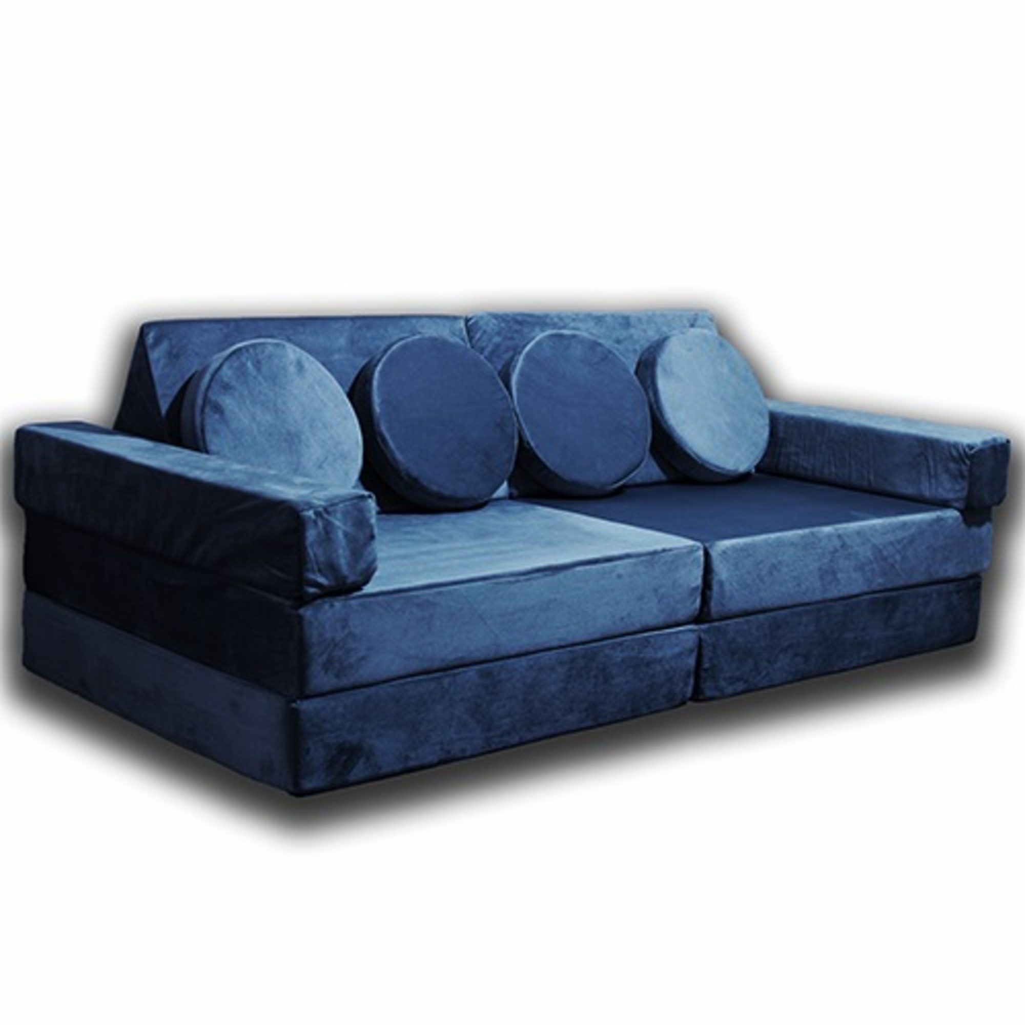 Genérico - Sofa Infantil Modular Montessori Que Potencia La Psicomotricidad Y Creatividad, Azul