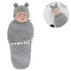 thumbnail image 1 of Pañuelo para bebé con gorro Pañuelos para eructar para recién nacidos hechos de cómodo algodón orgánico, saco de dormir para bebé niña niño 0-3 meses, 1 of 8