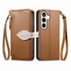 thumbnail image 5 of FOXDOCK Funda Tipo Cartera para Samsung Galaxy S26, con Ranuras para Tarjetas, Soporte y Cremallera-marrón, 5 of 6