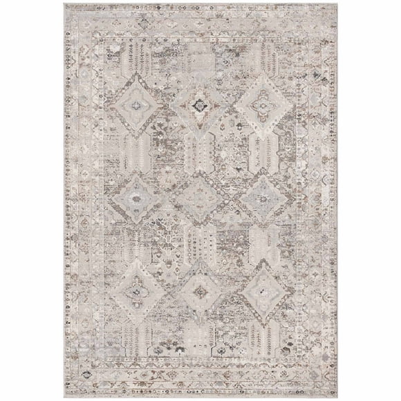 Alfombra Bergen D - 120 x 180 cm - Beige / Gris