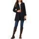 thumbnail image 2 of INSPIRE CHIC Abrigo Clásico de Mujer con Botones, Largo de Invierno con Bolsillos 2XL Negro, 2 of 7