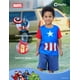 thumbnail image 3 of Conjunto de camiseta y camiseta Disney Marvel Captain America Boys, 3 of 6