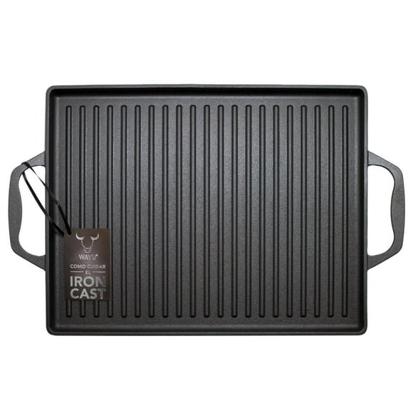 Plancha Con Azas Iron Cast 1 Pieza Hierro Fundido Negro