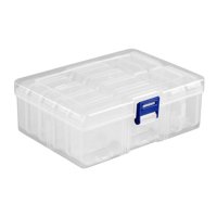 Magideal - Caja De Almacenamiento De Cuentas, Transparente, Multifunción, Rectángulo De 14 Rejillas Para Ferretería, Suministros Para Manualidades, Anillos, Herr