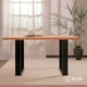 thumbnail image 3 of Mesa de Comedor Estilo Industrial 160x90 Madera Clara, 3 of 4