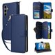 thumbnail image 1 of Funda Cartera con Cremallera y Correa para Samsung Galaxy S25 Plus Soporte y Tarjetero Azul, 1 of 6