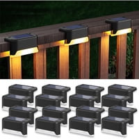 Xusx111 - Luzes De Cubierta Solar Al Aire Libre 16 Paquete, Luces Solares De Paso Led Impermeables Luces Solares Para Escaleras Al Aire Libre, Paso, Cerca, Patio, Patio Y Camino (Blanco Cálido)