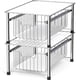 thumbnail image 4 of Cesta apilable con cajón para el hogar, simple, cromada, 4 of 9