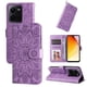 thumbnail image 1 of Funda tipo cartera FOXDOCK para Vivo V25E 4G , diseño girasol en relieve, cuero PU, cierre magnético, soporte y tarjetero, 1 of 5