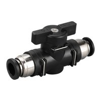 Ioensy - Controlador De Flujo De Empuje Neumático Válvula De Mano 1/4 ""X 1/4"" Od Accesorios De Manguera Buc 6 Mm