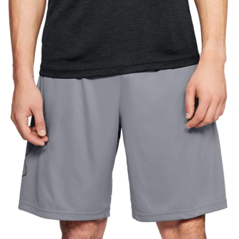 Shorts Under Armour Para Hombre Tech Gráfico Negro Acero 4xl