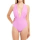 thumbnail image 1 of Traje De Baño Enterito Con Escote Morado L, 1 of 3