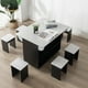 thumbnail image 2 of Comedor Isla + 6 Taburetes Gris/negro, 2 of 9