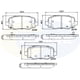thumbnail image 3 of Pastillas Freno para auto Jeep Cherokee 2014-2023 Trasero, 3 of 5
