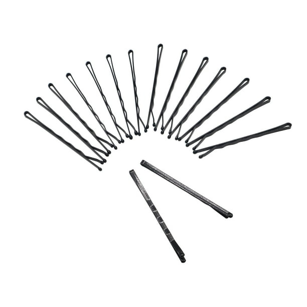 Set 66 pinches negros metálicos 3mm