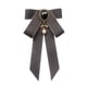 thumbnail image 2 of Pajarita Cinta Broche Bowknot Pajarita Regalo Collar Pin Para Camisa Uniforme Traje Gris, 2 of 5