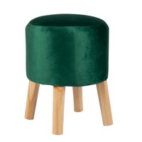 Máxima Design - Pouf Bird Verde Botella Felpa 35X35X45 Cm