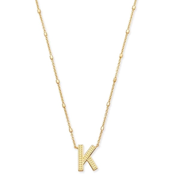 Collar Kendra Scott Letra K Gold Metal