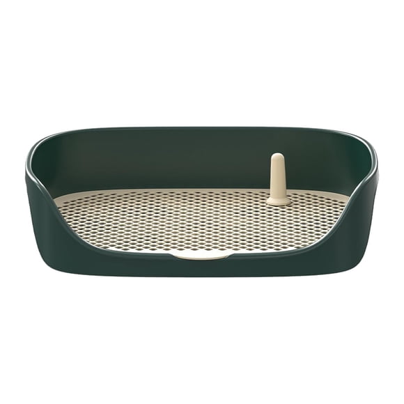 Pet Dog Wathing Puppy Entrenamiento de la bandeja para ir al baño portátil para la almohadilla de entrenamiento de gatos con protección de la pared de Verde S