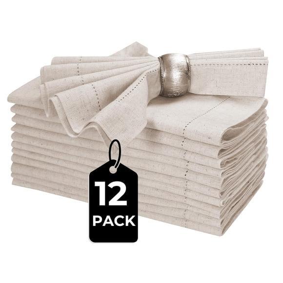 Servilleta de Tela HOMIDATE 46 cm Natural 12 piezas
