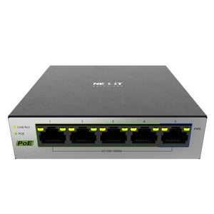 Switch De Escritorio Nexxt Solutions 5 Puertos Nsw-V501P Poe Gris